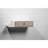 Champa 1 - Hardwood Floating Nightstand with Drawer - Left Shelf Bedside Table for Bedroom-1812582449