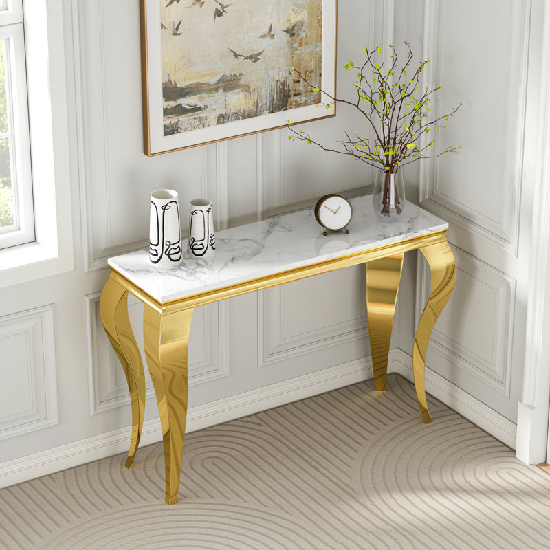 46.85'' Console Table, Gold