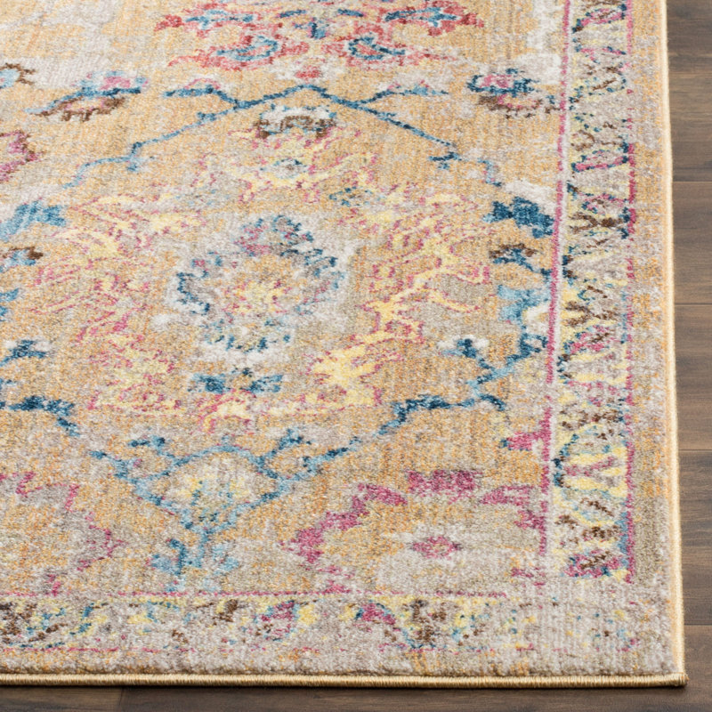 Onasander Performance Oriental Rug, Square 7'