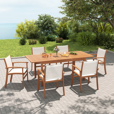 Outdoor Extendable 6-person Dining Set