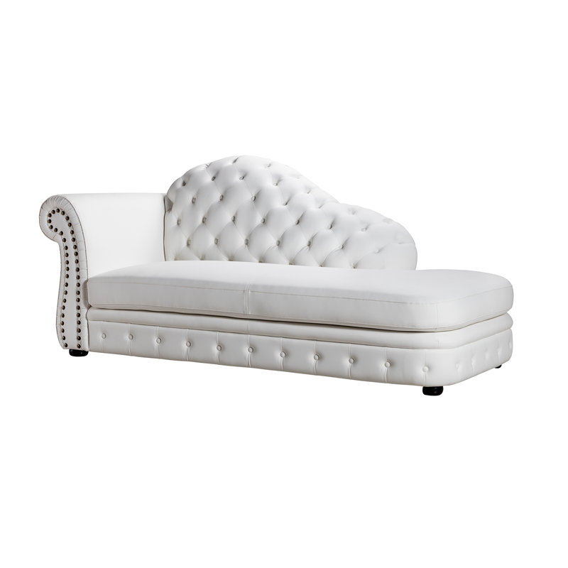 Onderdonk tuffeté dos de chaise longue, Main gauche face