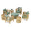 Kafelonia Outdoor 13 - Piece Teak Conversation Set