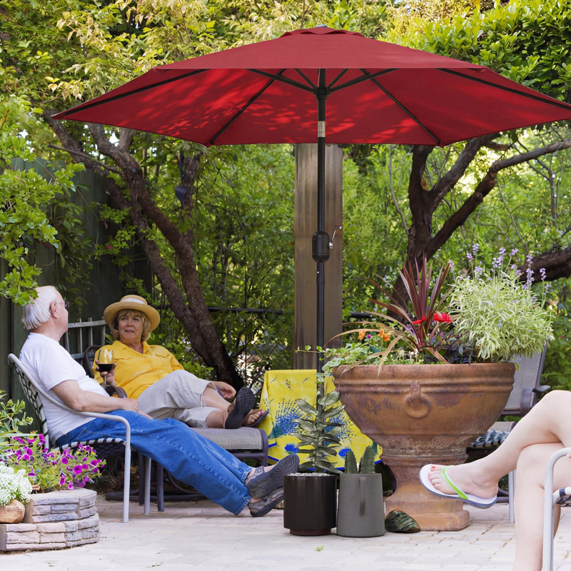 265cm Market Parasol, Red