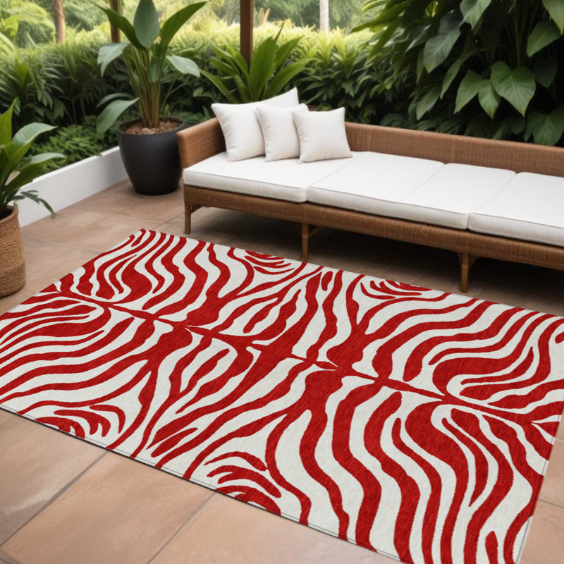 Tapis intérieur lavable à motif animal 8 pi x 10 pi HomeRoots