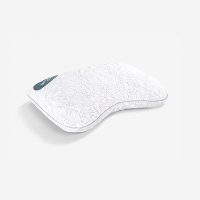 Bedgear Storm Cuddle Curve Performance Cooling Pillow for Side Sleepers- Medium Firmness
