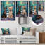 «Bathroom Puppy Buddies» - Toilette, art mural en métal-1737294660