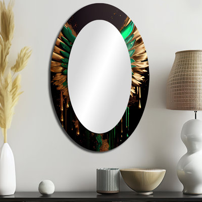 Miroir mural vert et or Angel Wings I - Glam