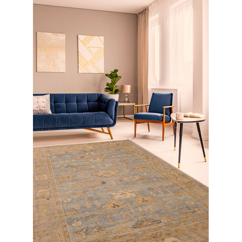 Jules Serapi Blue Rug 7'9" x 9'11"