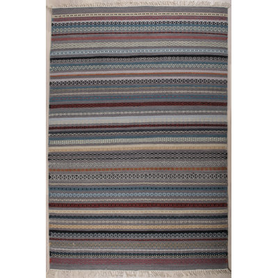 Barrows Striped Hand Woven Area Rug