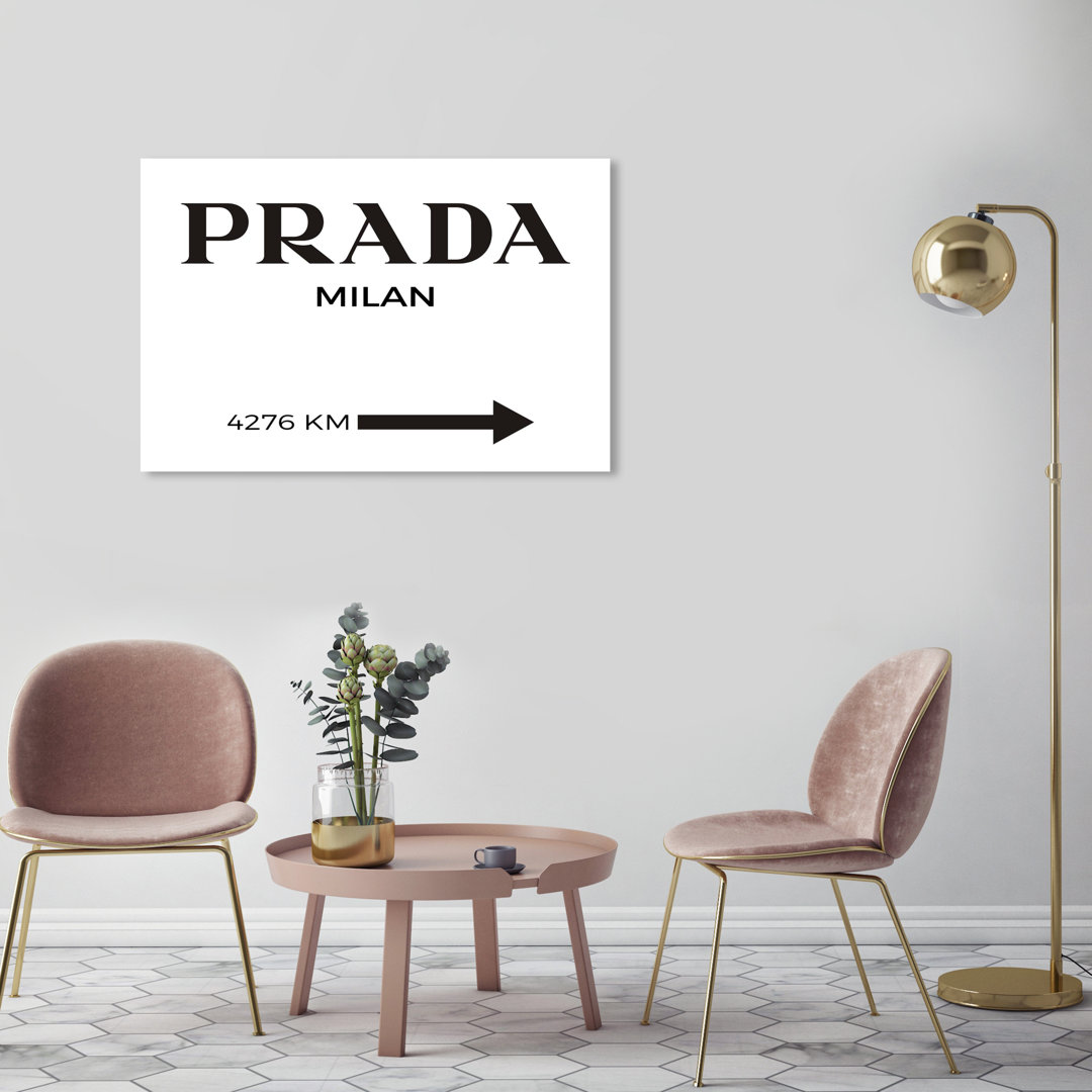 " Fashion And Glam Milan Minimalist Road Signs " Everly Quinn 