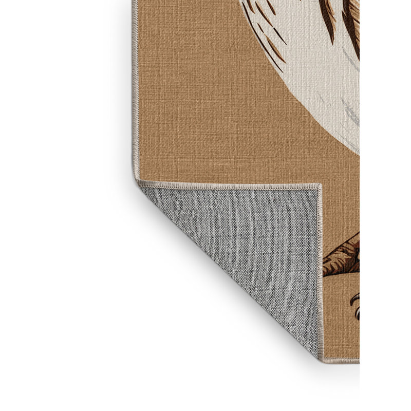 Tapis lavable oiseaux Finch, Rond 7 pi