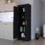 Armoire de cuisine à 5 tablettes - noir, grande capacité de rangement en option noire-1792844282