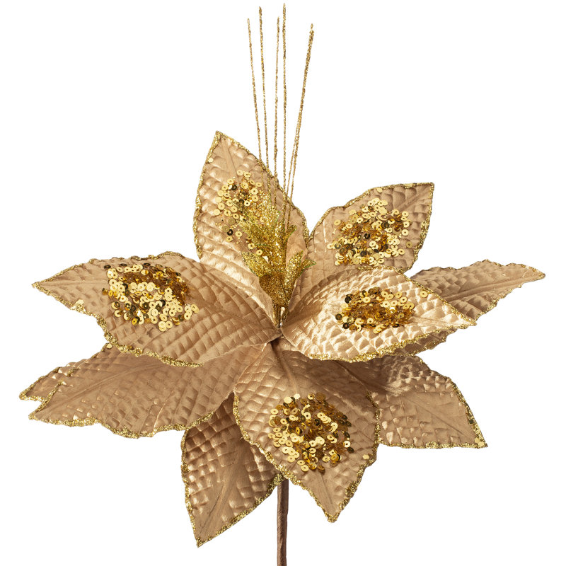 Fabric Poinsettia Arrangement