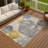 Machine Washable Indoor/Outdoor Chantille ACN2381 Circles Rug-1278480043
