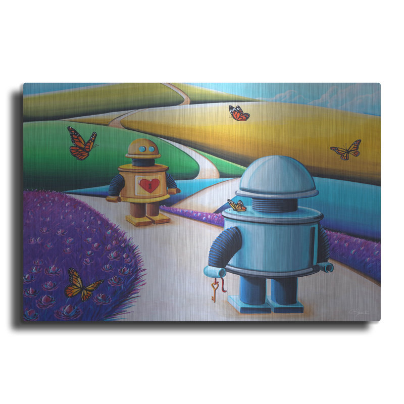 Trinx «The Key To My Heart» par Cindy Thornton, art mural en métal, H 24 po x l 36 po
