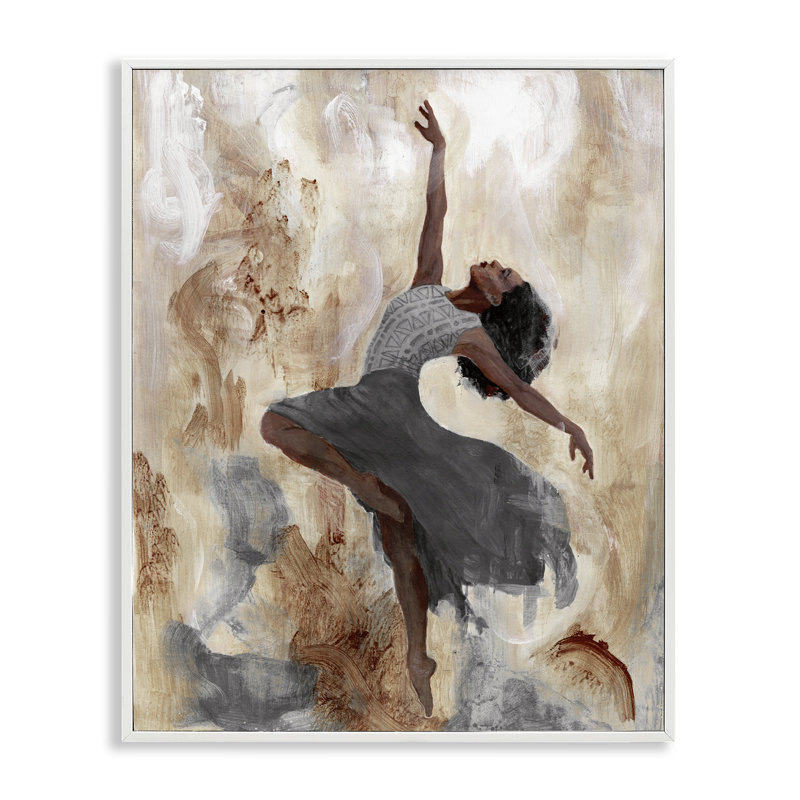 «Rustic Dancing Woman», estampe numérique encadrée par Charity Henderson, Estampe numérique encadrée blanc bord de mer