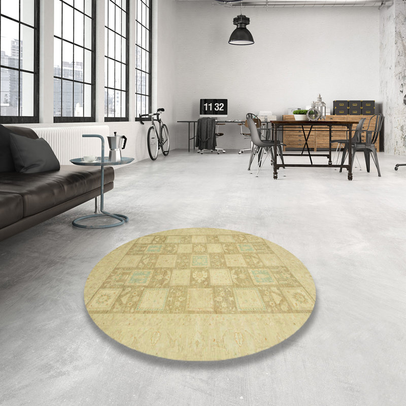 Abstract Indoor Rug, Round 6'