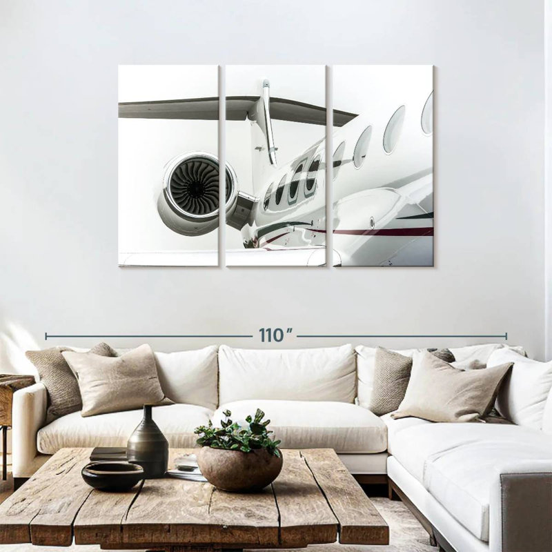 Mehar Luxury Plane Details, 48" H x 74" W