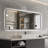 48*24 Inch Black Frame Wall Mirror With Rounded Corners Vanity Mirror-1228868573
