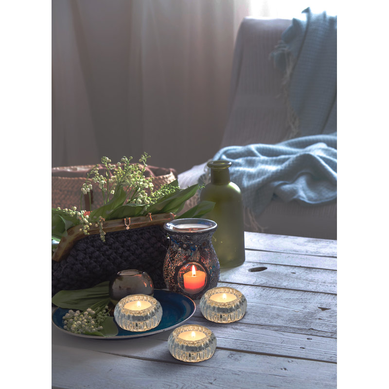Mercer41 Glass Votive Candle Holder Set Of 12, Bulk Clear Crystal Tealight Candle Holder For Wedding Party, Event, Home Decor Centerpiece