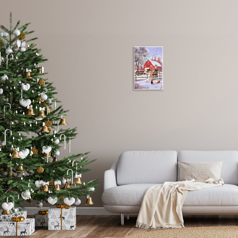 «Winter Farm Scene» par Pip Wilson, H 19 po x l 13 po