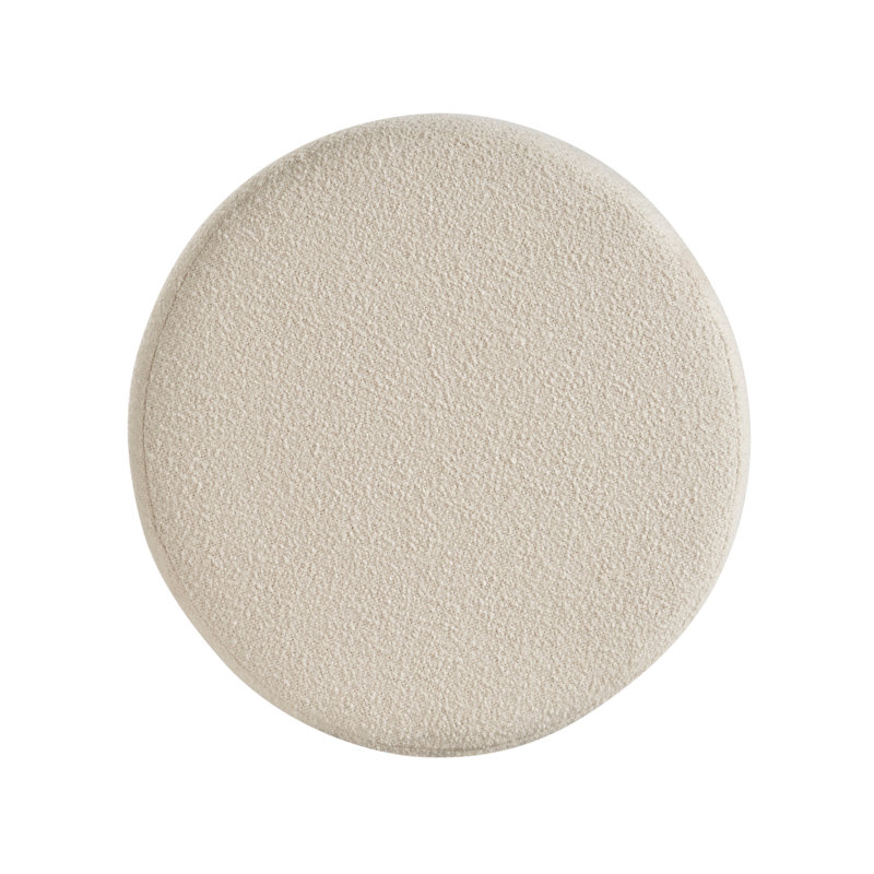 Curated Storage Ottoman (Berber Snow)