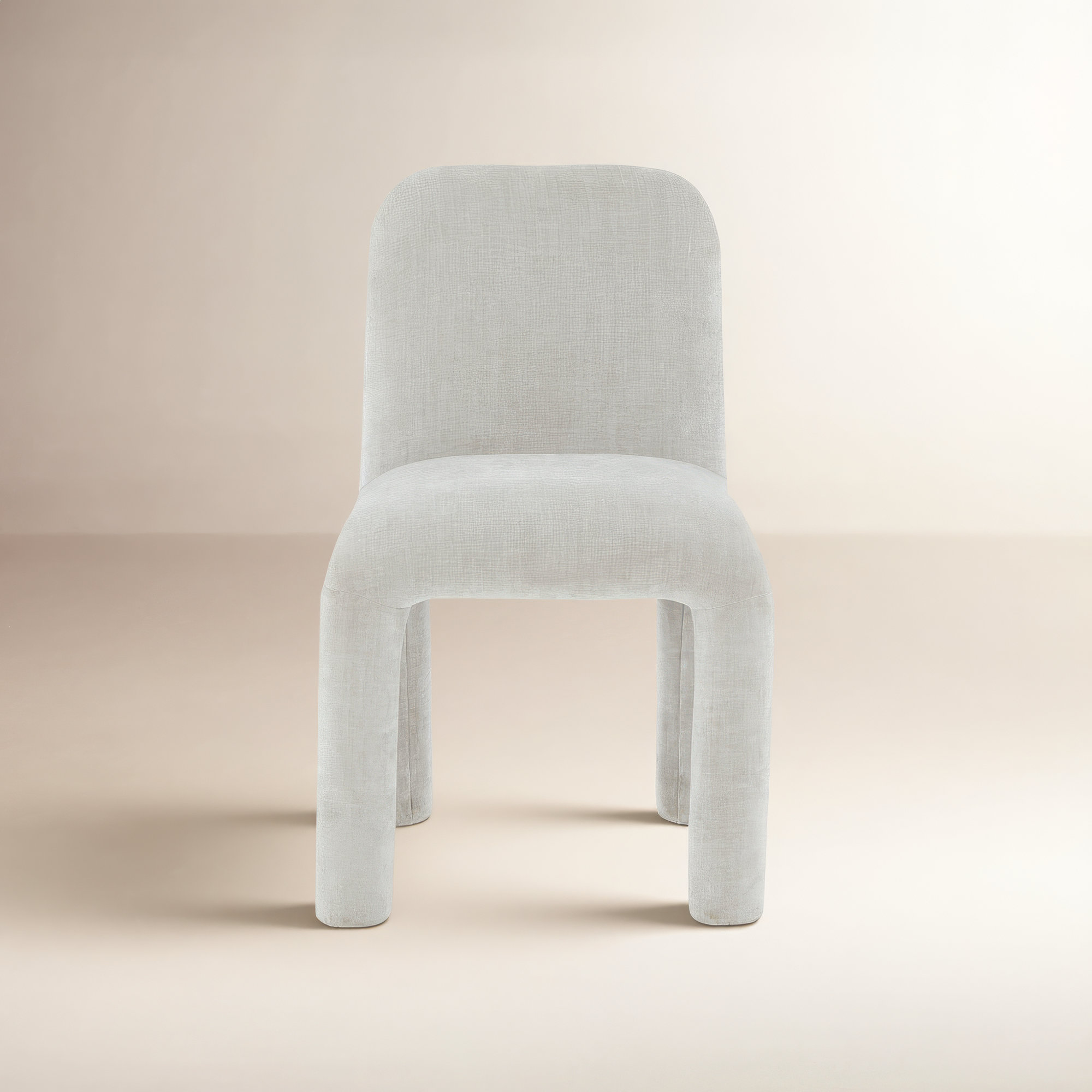 Georgia Performance Chenille Dining Chair, Light Gray
