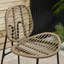 Alpizar Natural Rattan Garden Bar Chair and Table Set for Modern Boho Patio-598568441