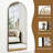 Full Length Mirror, Arched Floor Mirror, Glassless Full Length with Stand, Floor Mirror Freestanding, Wall Mounted for Living Room, Black-1286105835