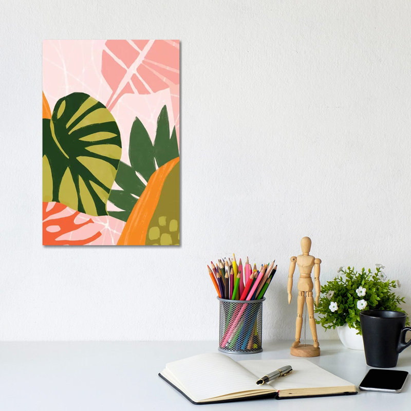 Jungle Collage I by June Erica Vess - Wrapped Canvas Print, 20.32 cm H x 30.48 cm W