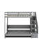Lit escamotable en bois, lit superposé escamotable pour 2 personnes, cadre de lit pliant en bois massif avec élévateur hydraulique et conception de bureau