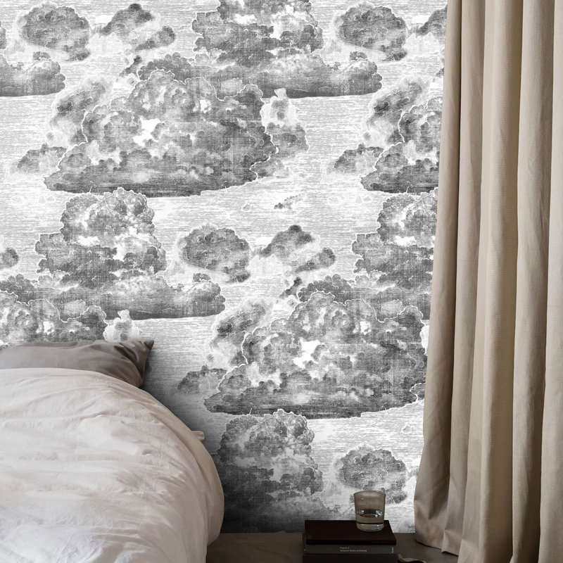 Grey and White Clouds Wallpaper