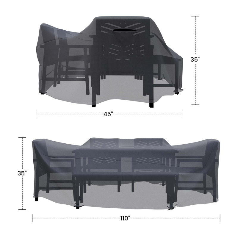 Housse pour ensemble repas d'extérieur Alfonsi