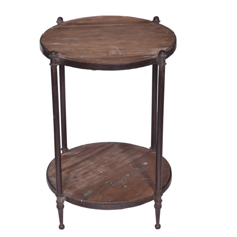 Solid Wood End Table, 18x18x24