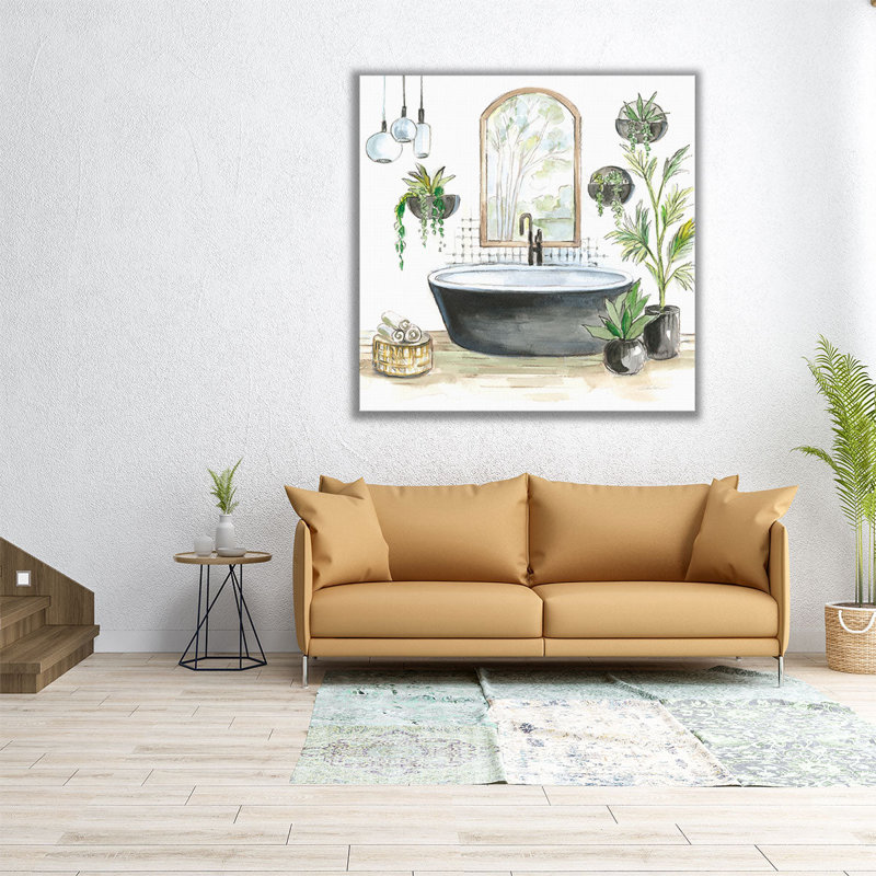«Black Bathaign II», reproduction d'art sur toile, H 16 po x l 16 po