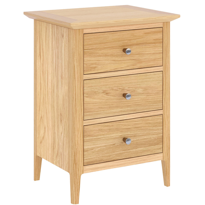 Grassi 45cm W Solid + Manufactured Wood Bedside Table