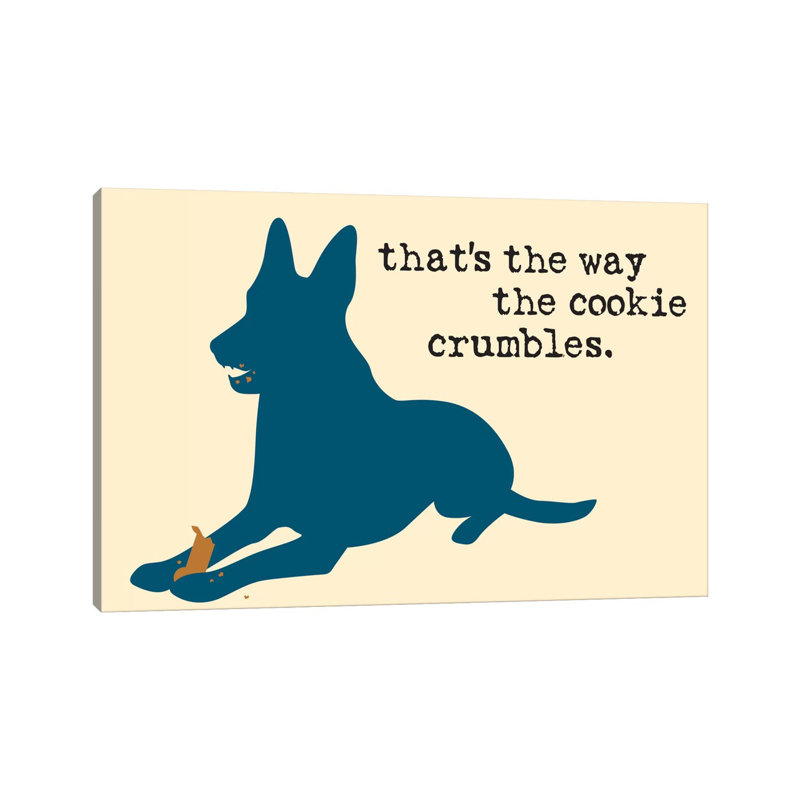 Cookie Crumbles by Dog Is Good And Cat Is Good - Wrapped Canvas Gallery-Wrapped Canvas Giclée, 20.32 cm H x 30.48 cm W
