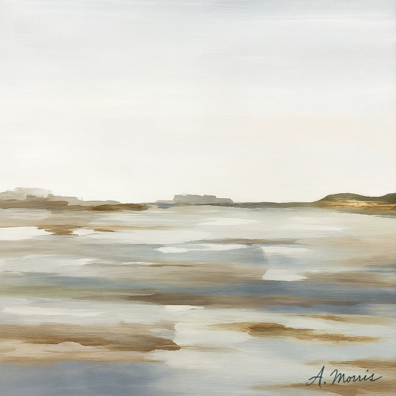 «Coastal Tranquility» par A. Morris - Art mural sur toile tendue, H 40 po x l 40 po