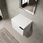 Ensemble de meuble-lavabo de salle de bain 24 po pour grand espace, ensemble d'armoires de salle de bain moderne, ensemble d'armoires de salle de bain sans lavabo, blanc (composable)-21743508