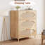 Commode 3 tiroirs moderne en bois pour chambre à coucher