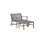 Catherine Outdoor Teak Lounge Chair