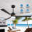 Led Ceiling Fan With Light, Remote Control, 6 Fan Speeds, Dimmable Brightness & Color Temperature