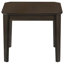 Ensemble de 3 tables basses et de tables de bout brun foncé Amaro avec une fabrication durable et un design élégant, parfait pour les salons modernes