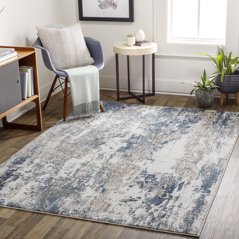 Allegro-Abstract Modern Marble Look Living Dining Bedroom Rug, Rectangle 200 x 275 cm