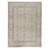 Hand Knotted Wool Oriental Area Rug in Cream