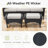 3-Piece PE Wicker Patio Conversation Set