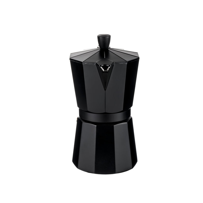 Cafetière à 6 gobelets magefesa kenia, Noir aluminium