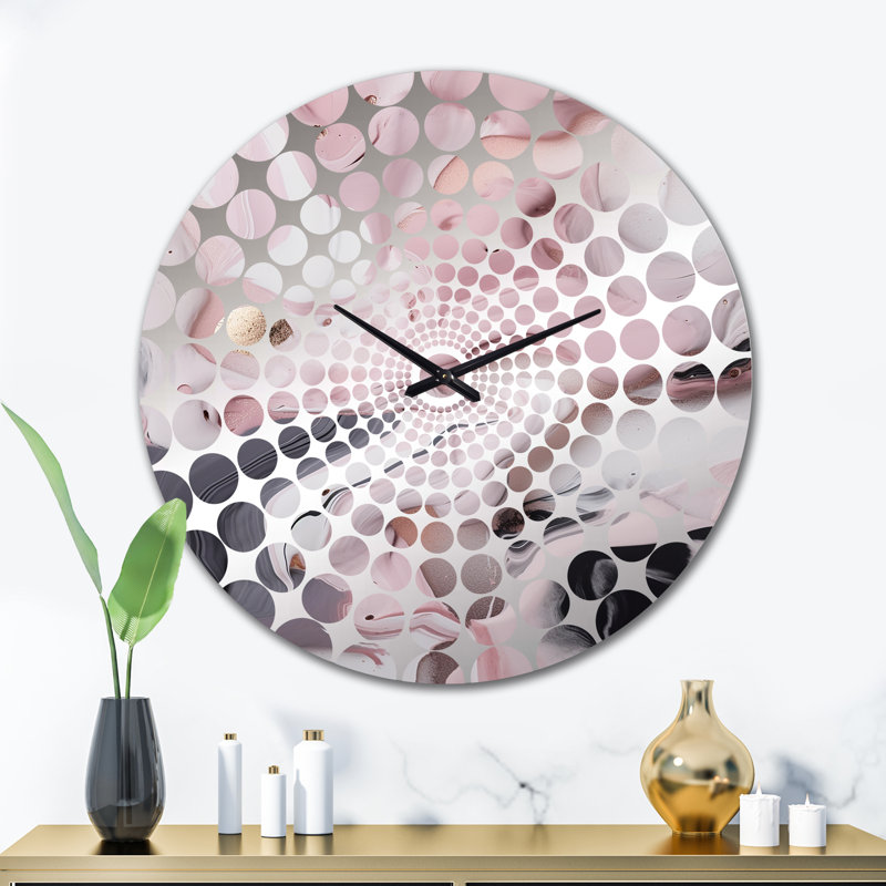 Allrud - Horloge murale abstraite en marbre, Très grand