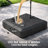 350 Lb. Cantilever Umbrella Base with Wheels - Effortlessly Movable by One Person