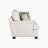 Marcella 66'' Transitional Chenille Loveseat with Reversible Cushions with Removable Covers, Stylish Espresso Solid Wood Legs